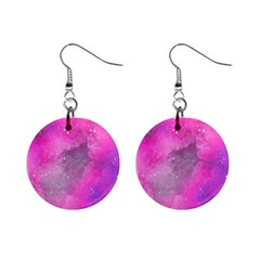 Purple Space Mini Button Earrings by goljakoff