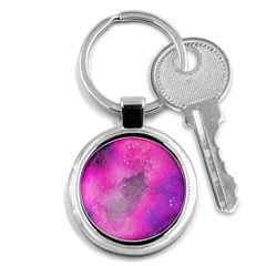 Purple Space Key Chain (round) by goljakoff