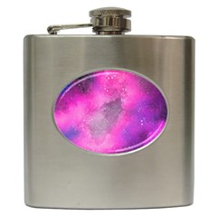 Purple Space Hip Flask (6 Oz) by goljakoff