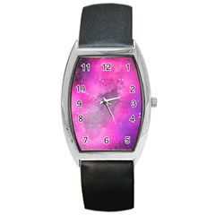 Purple Space Barrel Style Metal Watch by goljakoff