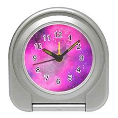 Purple Space Travel Alarm Clock by goljakoff