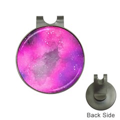 Purple Space Hat Clips With Golf Markers by goljakoff