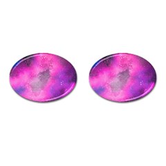 Purple Space Cufflinks (oval) by goljakoff