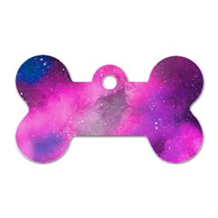 Purple Space Dog Tag Bone (one Side) by goljakoff