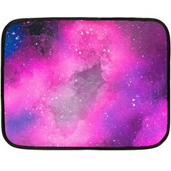 Purple Space Fleece Blanket (mini) by goljakoff