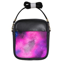 Purple Space Girls Sling Bag by goljakoff