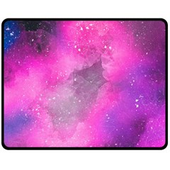 Purple Space Fleece Blanket (medium)  by goljakoff