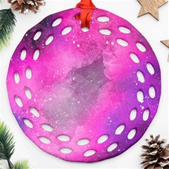 Purple Space Ornament (round Filigree) by goljakoff