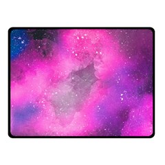 Purple Space Double Sided Fleece Blanket (small)  by goljakoff