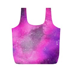 Purple Space Full Print Recycle Bag (m) by goljakoff