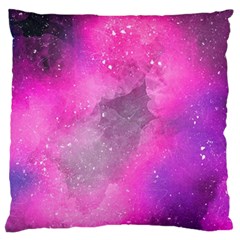 Purple Space Large Flano Cushion Case (two Sides) by goljakoff