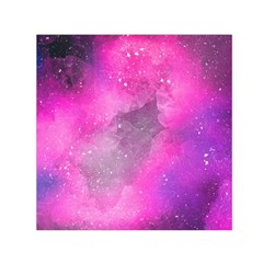 Purple Space Small Satin Scarf (square) by goljakoff