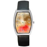 Golden paint Barrel Style Metal Watch Front