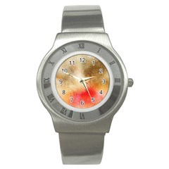 Golden Paint Stainless Steel Watch by goljakoff