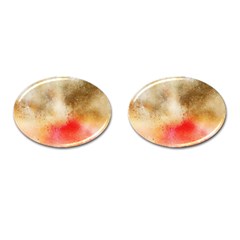 Golden Paint Cufflinks (oval) by goljakoff