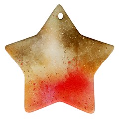 Golden Paint Star Ornament (two Sides) by goljakoff