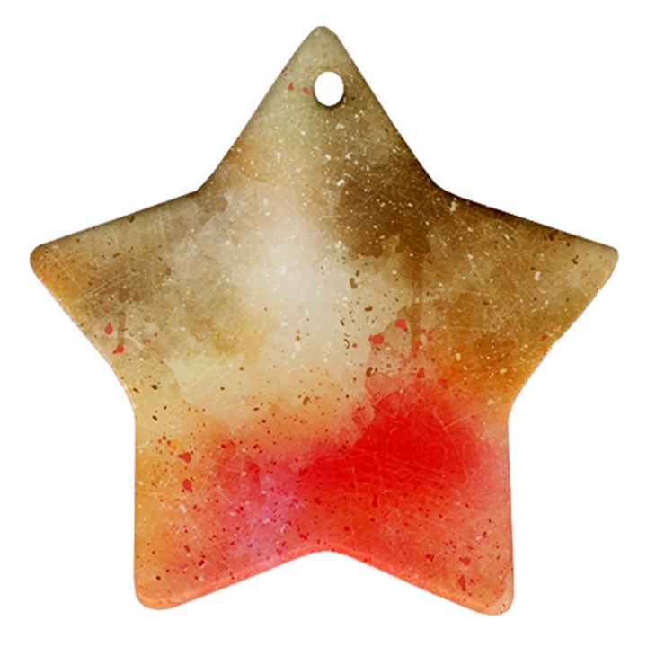 Golden paint Star Ornament (Two Sides)