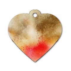 Golden Paint Dog Tag Heart (one Side) by goljakoff