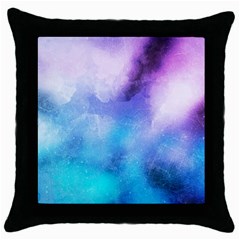 Metallic Paint Throw Pillow Case (black) by goljakoff