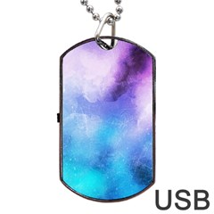 Metallic Paint Dog Tag Usb Flash (one Side) by goljakoff