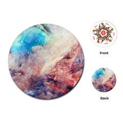 Galaxy paint Playing Cards Single Design (Round)