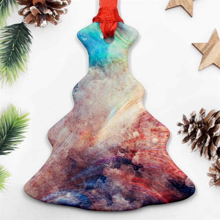 Galaxy paint Ornament (Christmas Tree) 