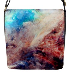 Galaxy paint Flap Closure Messenger Bag (S)