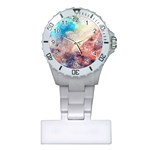 Galaxy paint Plastic Nurses Watch Front