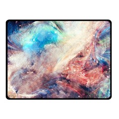 Galaxy paint Double Sided Fleece Blanket (Small) 