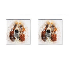 Dog Cufflinks (square) by goljakoff