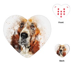 Dog Playing Cards Single Design (heart) by goljakoff