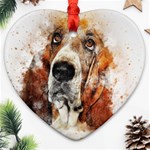 Dog Heart Ornament (Two Sides) Front