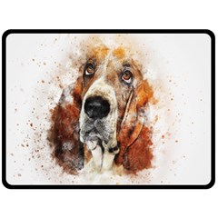 Dog Fleece Blanket (large)  by goljakoff