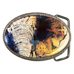 Elephant Mandala Belt Buckles by goljakoff