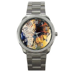 Elephant Mandala Sport Metal Watch by goljakoff