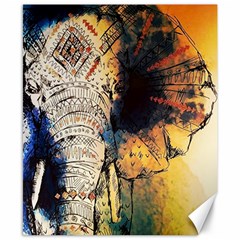 Elephant Mandala Canvas 8  X 10  by goljakoff