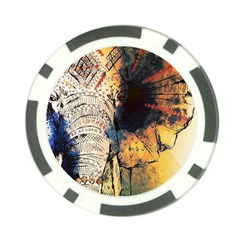 Elephant Mandala Poker Chip Card Guard (10 Pack) by goljakoff