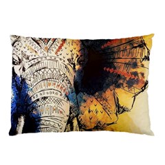 Elephant Mandala Pillow Case (two Sides) by goljakoff