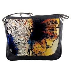 Elephant Mandala Messenger Bag by goljakoff