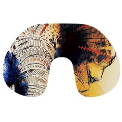 Elephant Mandala Travel Neck Pillow by goljakoff