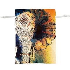 Elephant Mandala  Lightweight Drawstring Pouch (xl) by goljakoff