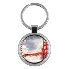 Golden Bridge Key Chain (round) by goljakoff