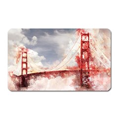 Golden Bridge Magnet (rectangular) by goljakoff