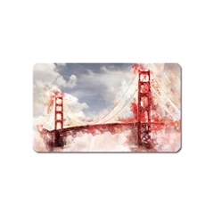 Golden Bridge Magnet (name Card) by goljakoff