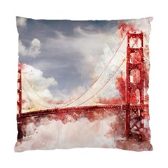 Golden Bridge Standard Cushion Case (one Side) by goljakoff