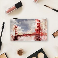 Golden Bridge Cosmetic Bag (small) by goljakoff