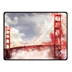 Golden Bridge Fleece Blanket (small) by goljakoff