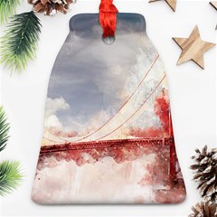 Golden Bridge Bell Ornament (two Sides) by goljakoff