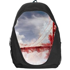 Golden Bridge Backpack Bag by goljakoff