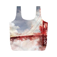 Golden Bridge Full Print Recycle Bag (m) by goljakoff